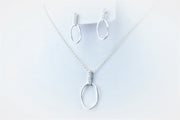 Cubic Zirconia necklace set 