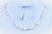 Biwa Pearls beaded  necklace set