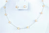 PEARL STATION NACKLACE SET 