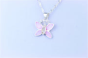   SILVER  BUTTERFLY  NECKLACE 
