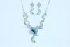 necklace butterflies crystal necklace set 