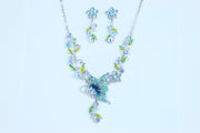 necklace butterflies crystal necklace set 