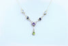Gemstones silver necklace 