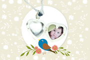  locket  silver heart necklace 