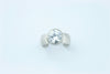 stainless steel cubic zirconia ring